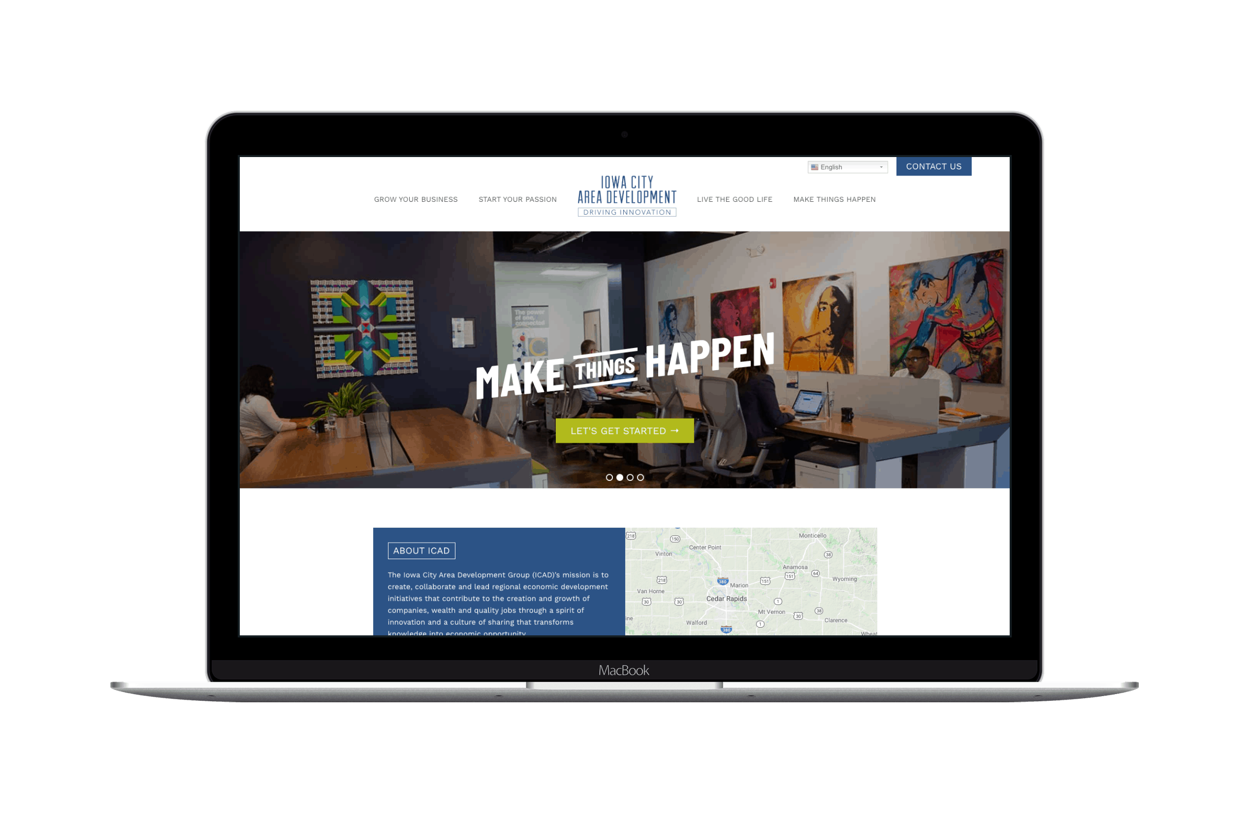 Iowa City Area Development Website Design