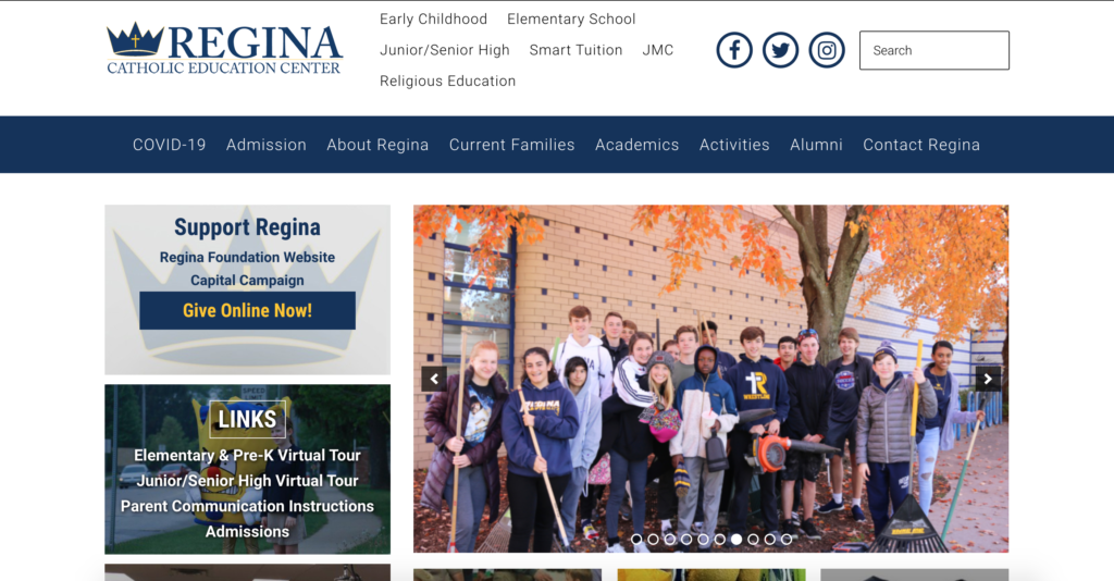 Iowa City Website Design - Regina 